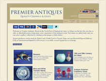 Tablet Screenshot of premierantiques.co.uk